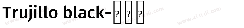 Trujillo black字体转换